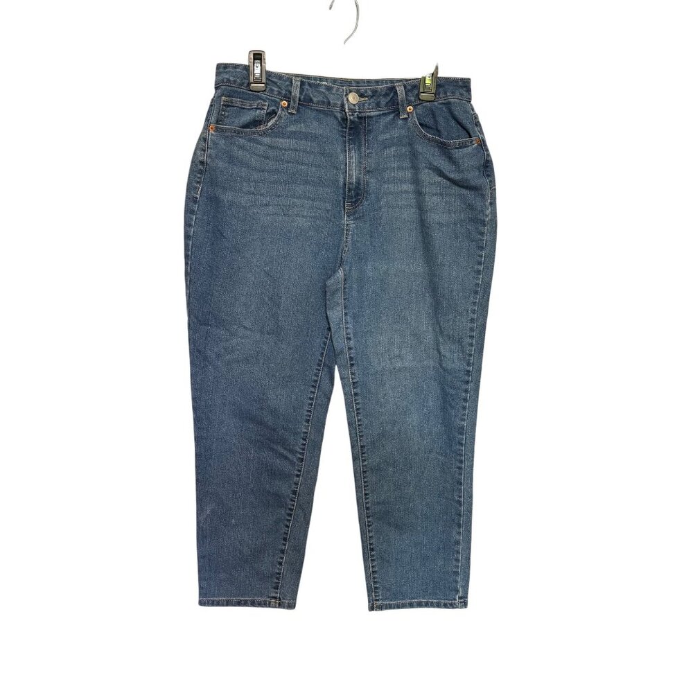No Boundaries Women’s Size 13 High-Waisted Blue Denim Jeans Curvy‎ Comfort Fit